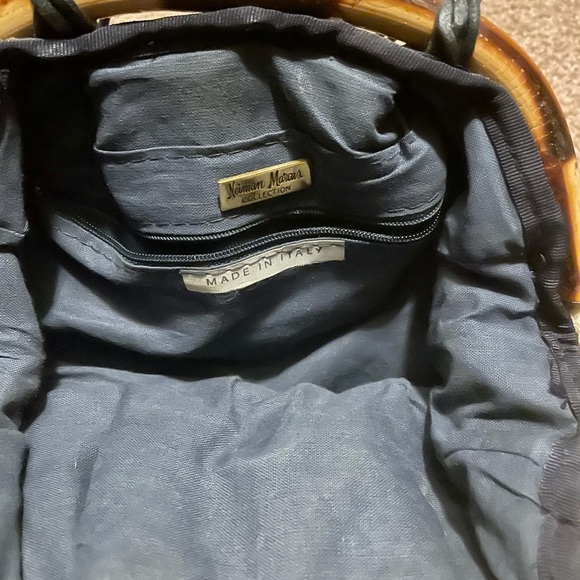 Vintage Neiman Marcus purple Straw Crossbody Bag - Picture 5 of 16